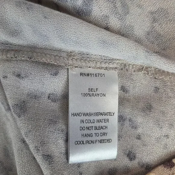 Karlie Dusty Rose Peasant Blouse Ruched V-Neck S Balloon Sleeve Whimsy Boho Top - Picture 6 of 11